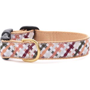 Up Country Wickford Gingham Adjustable Dog Collar, Narrow: Small