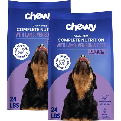 Chewy Made Chewy Made Complete Nutrition High Protein Grain-Free with Lamb, Venison & Beef Dry Dog Food (FORMERLY AMERICAN JOURNEY), 48-lb bundle