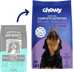 Chewy Made Complete Nutrition High Protein Grain-Free with Lamb, Venison & Beef Dry Dog Food (FORMERLY AMERICAN JOURNEY), 24-lb bag