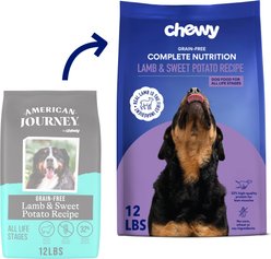 Chewy Made Complete Nutrition High Protein Grain-Free Lamb & Sweet Potato Recipe Dry Dog Food (FORMERLY AMERICAN JOURNEY), 12-lb bag slide 1 of 8