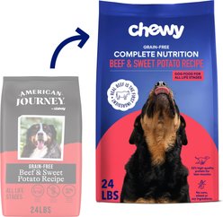 Chewy Made Complete Nutrition High Protein Grain-Free Beef & Sweet Potato Recipe Dry Dog Food (FORMERLY AMERICAN JOURNEY), 24-lb bag