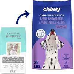 Chewy Made Complete Nutrition Lamb, Brown Rice & Vegetables Recipe Dry Dog Food (FORMERLY AMERICAN JOURNEY), 28-lb bag