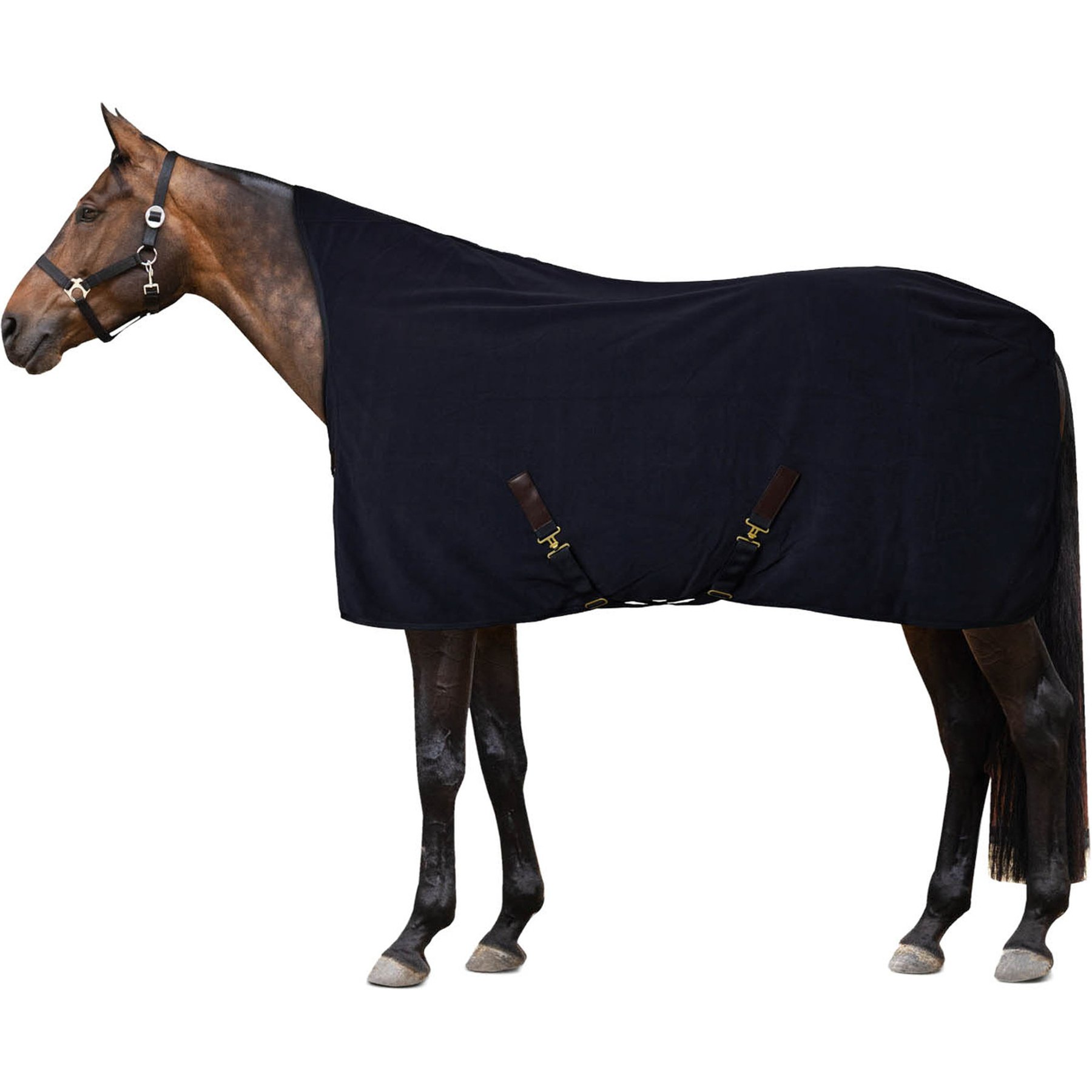 Horze Helsinki Cozy Fleece Horse Cooler, Seaborne Navy, 81-in