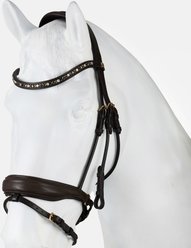 Horze Montrose Dressage Horse Bridle, Brown, Warmblood slide 1 of 7