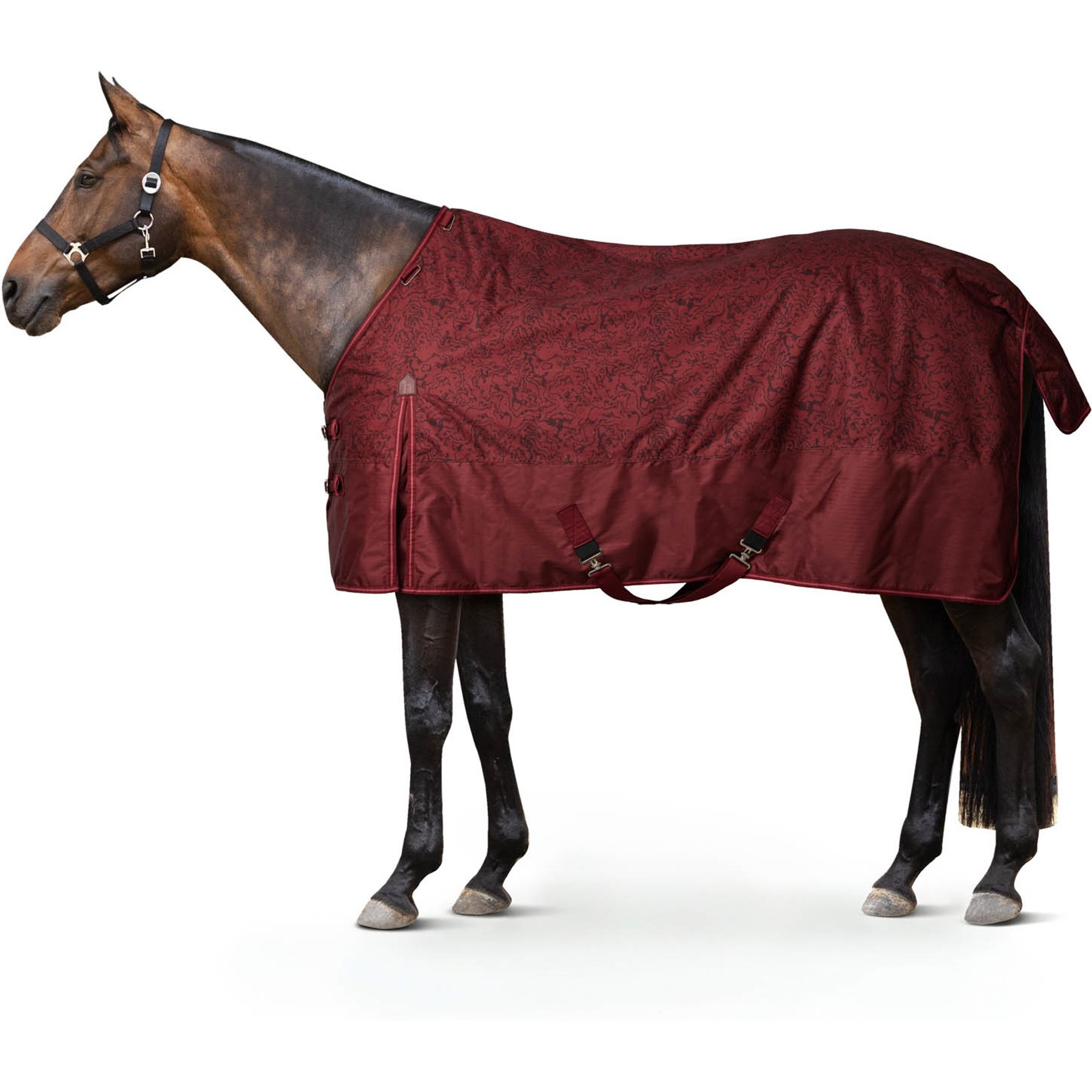 Horze Glasgow Mid Weight 200g Horse Turnout Blanket, Spiced Apple, 81-in