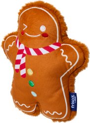 Frisco Christmas Gingerbread Man Plush Squeaky Dog Toy, Medium/Large