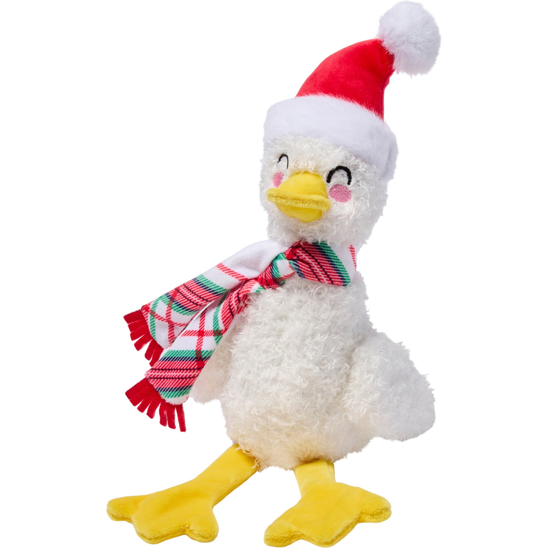 Frisco Christmas Goose Plush Kicker Cat Toy with Silvervine & Catnip