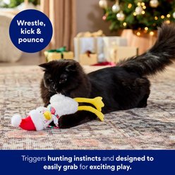 Frisco Christmas Goose Plush Kicker Cat Toy with Silvervine & Catnip slide 2 of 6