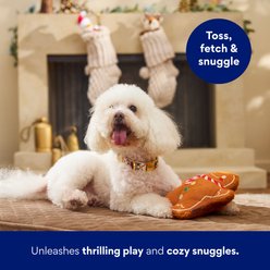 Frisco Christmas Gingerbread Man Plush Squeaky Dog Toy, Medium/Large slide 2 of 6