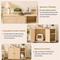 Show in main carousel: LALFPET Lattice Grid Cabinet Dog-Proof Side Outlet Cat Litter Box Enclosure, Natural slide 6 of 8