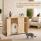 Show in main carousel: LALFPET Lattice Grid Cabinet Dog-Proof Side Outlet Cat Litter Box Enclosure, Natural slide 5 of 8