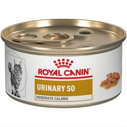 Royal Canin Veterinary Diet Adult Urinary SO Moderate Calorie Morsels in Gravy Canned Cat Food, 3-oz, case of 24