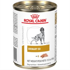 Royal Canin Veterinary Diet Adult Urinary SO Loaf Pate Wet Dog Food, 13.5-oz can, case of 24