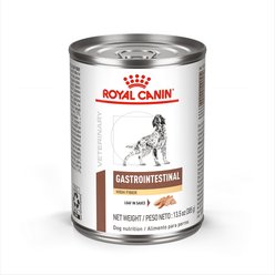 Royal Canin Veterinary Diet Gastrointestinal High Fiber Loaf in Sauce Wet Dog Food, 13.5-oz can, case of 24
