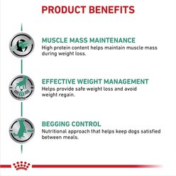 Royal Canin Veterinary Diet Adult Satiety Support Weight Management Loaf in Sauce Canned Dog Food, 13.5-oz can, case of 24 slide 2 of 9