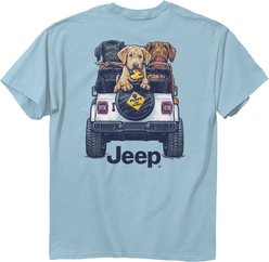 JEDCo Jeep Puppy On Board T-Shirt, Chambray, XXX-Large