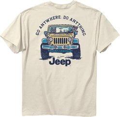 JEDCo Jeep Cat Ride T-Shirt, Ivory, XXX-Large
