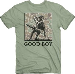JEDCo Good Boy Shed Fetch T-Shirt, Sage, XXX-Large