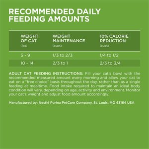 Purina ONE +Plus Indoor Advantage Adult Natural, Low Fat, Weight Control, Indoor Real Turkey Dry Cat Food, 22-lb bag