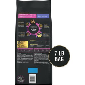 Purina Pro Plan Adult Sensitive Skin & Stomach Lamb & Rice Formula Dry Cat Food, 7-lb bag