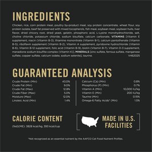 Purina Pro Plan Adult Weight Management Chicken & Rice Formula Dry Cat Food, 16-lb bag