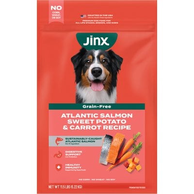 Jinx Jinx Salmon, Sweet Potato & Carrot ALS Kibble Dog Dry Food, 11.5-lb bag