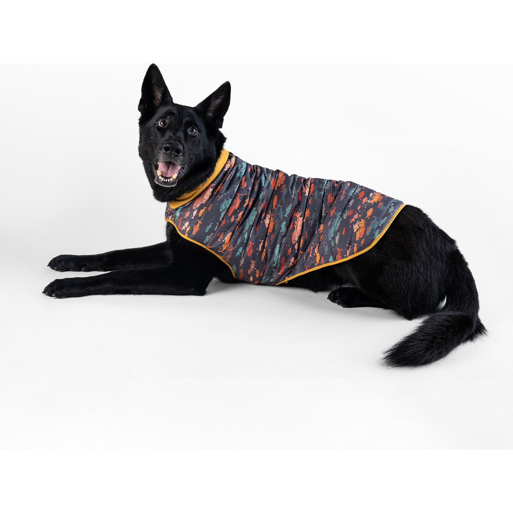 Pendleton Leash Opening Puffer Dog Coat, Salmon Falls, XX-Large