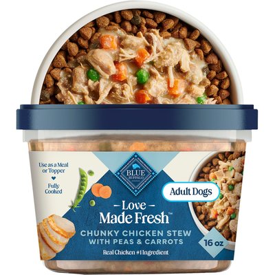 Blue Buffalo Blue Buffalo Love Made Fresh Refrigerated All Natural Chicken Stew with Carrots & Peas Dog Food, 1-lb tub, bundle of 12