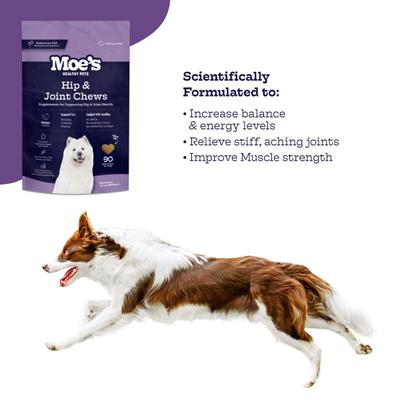 Show full view: Moe's Healthy Pets Chicken Flavor Movin & Groovin Bites Chews for Dogs, 90 count slide 4 of 6