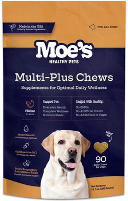Show full view: Moe's Healthy Pets Chicken Flavor Multi-Plus Bites Chews for Dogs, 90 count slide 1 of 7