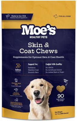 Show full view: Moe's Healthy Pets Salmon Flavor Skin & Coat Bites Chews for Dogs, 90 count slide 1 of 7