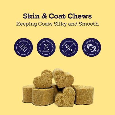 Show full view: Moe's Healthy Pets Salmon Flavor Skin & Coat Bites Chews for Dogs, 90 count slide 4 of 7