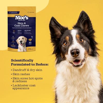 Show full view: Moe's Healthy Pets Salmon Flavor Skin & Coat Bites Chews for Dogs, 90 count slide 5 of 7