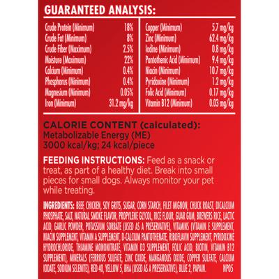 Show full view: Moist & Meaty Burger Cheddar Cheese Flavor Dry Food + Milk-Bone Beef & Filet Mignon Recipe Dog Treats slide 8 of 9