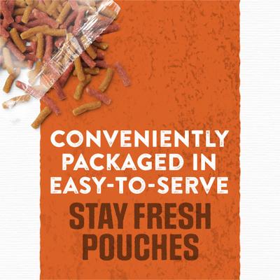 Show full view: Moist & Meaty Burger with Cheddar Cheese Flavor Dry Dog Food, 6-oz pouch, case of 36 slide 6 of 11