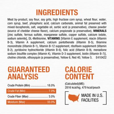 Show full view: Moist & Meaty Burger with Cheddar Cheese Flavor Dry Food + Good 'n' Fun Triple Flavor Kabobs Chicken, Duck & Chicken Liver Dog Chews slide 4 of 10