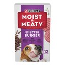 Moist & Meaty Chopped Burger Dry Dog Food, 6-oz pouch, case of 12