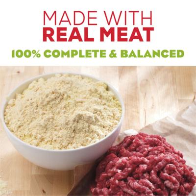 Show full view: Moist & Meaty Chopped Burger Dry Dog Food, 6-oz pouch, case of 12 slide 3 of 12