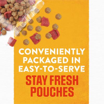 Show full view: Moist & Meaty Rise & Shine Awaken Bacon & Egg Flavor Dry Dog Food, 6-oz pouch, case of 12 slide 6 of 12