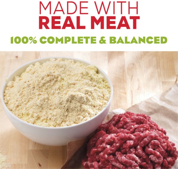 Show full view: Moist & Meaty Steak Flavor Dry Dog Food, 6-oz pouch, case of 12 slide 3 of 12