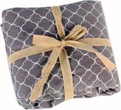 Molly Mutt Clark Gable Dog & Cat Blanket, Grey, Medium