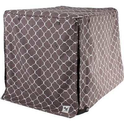 Molly Mutt Molly Mutt Clark Gable Dog Crate Cover, Gray, 48-in