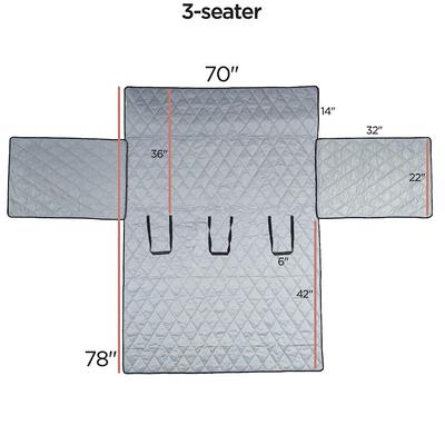 Show full view: Molly Mutt Forever Young Couch Cover, Dark Green, Large slide 3 of 4