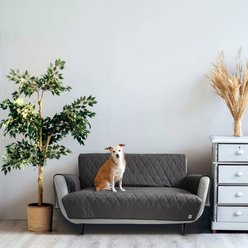 Molly Mutt I'm a Realist 3-Seater 84-in Dog Couch Cover, Grey, X-Large slide 2 of 3