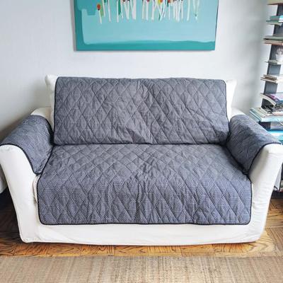 Show full view: Molly Mutt Rough Gem 3-Seater 84-in Dog Couch Cover, Graphite, X-Large slide 3 of 3