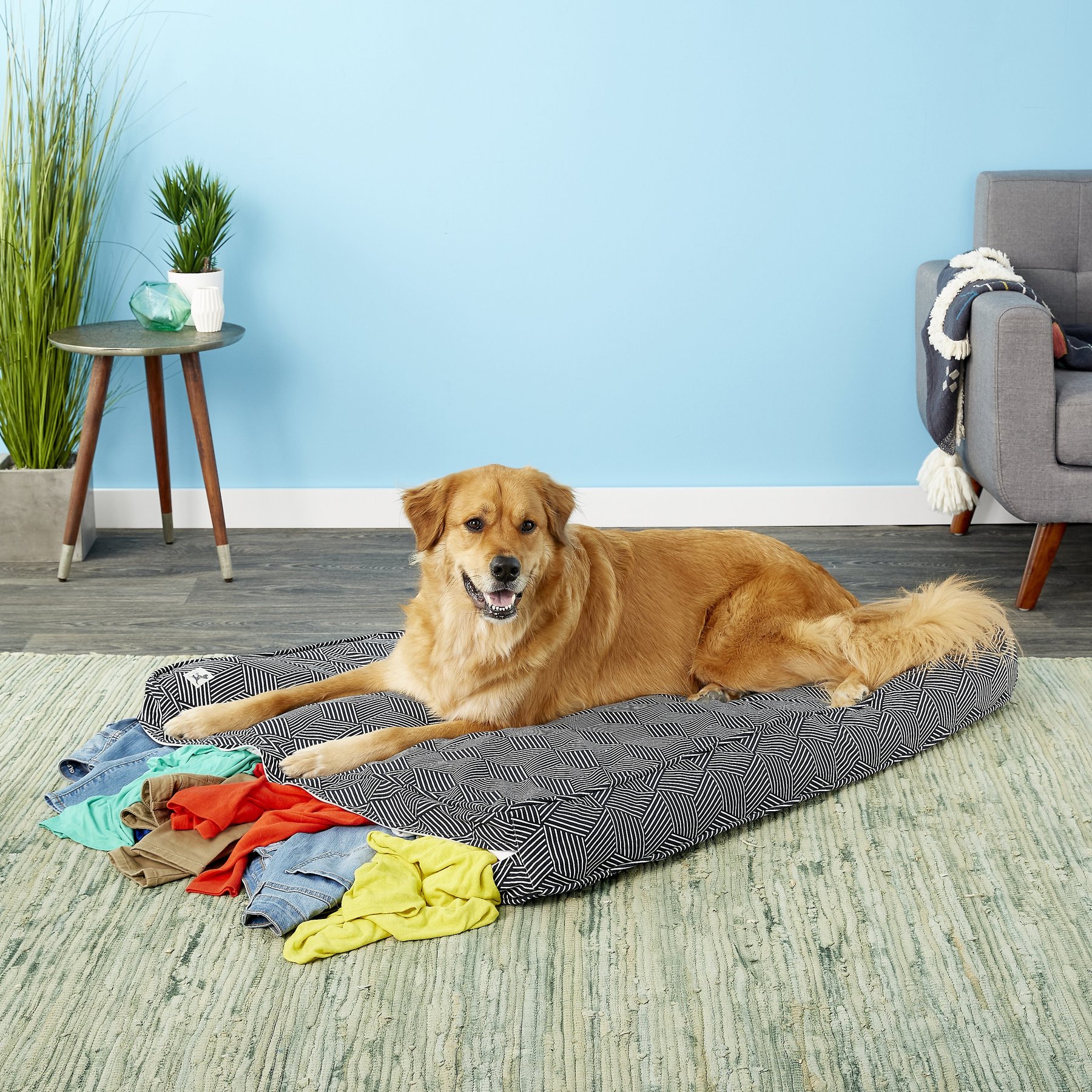 Molly Mutt Rough Gem Square Dog Bed Duvet Cover, Huge