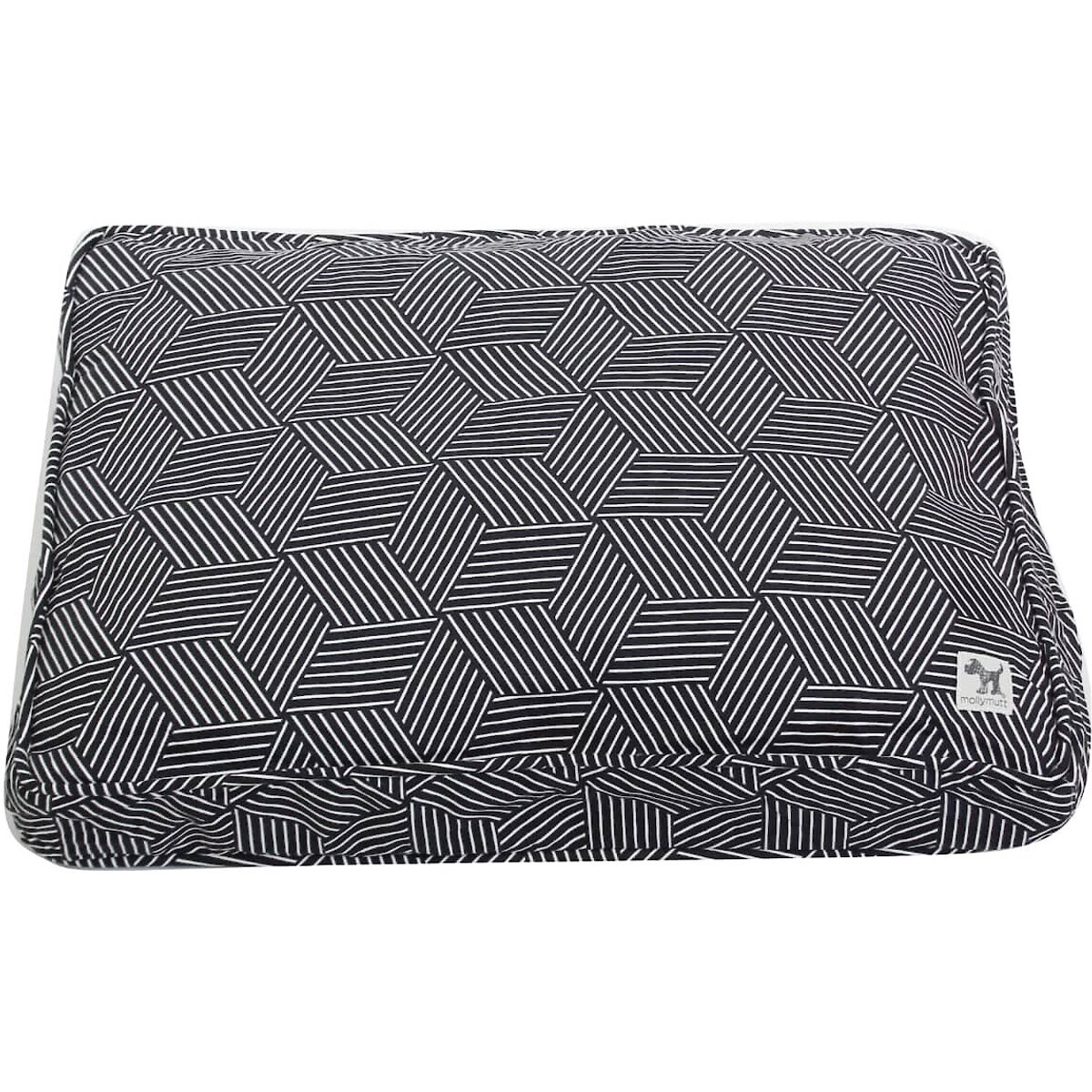 Molly Mutt Sustainable Wool-filled Temperature Regulating Dog Crate Pad Dog Bed, Graphite, 36-in