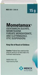 Mometamax (Gentamicin / Mometasone / Clotrimazole) Otic Suspension for Dogs, 15-g