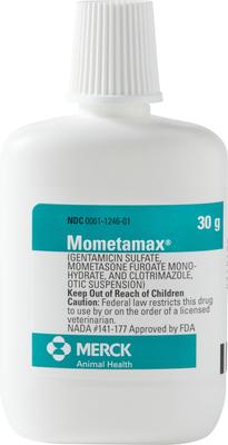 Show full view: Mometamax (Gentamicin / Mometasone / Clotrimazole) Otic Suspension for Dogs, 30-g slide 2 of 9