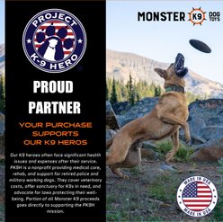 Monster K9 Dog Toys Indestructible Aero Disc, Durable Disc for Aggressive Chewers slide 2 of 8